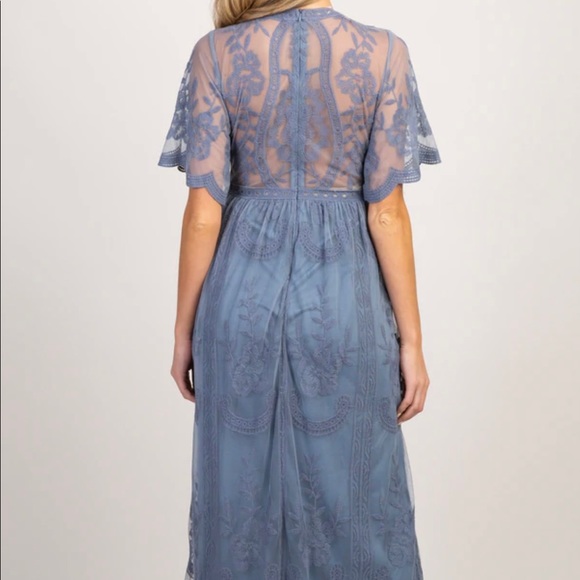 Maternity dress floor length dress - Picture 3 of 4